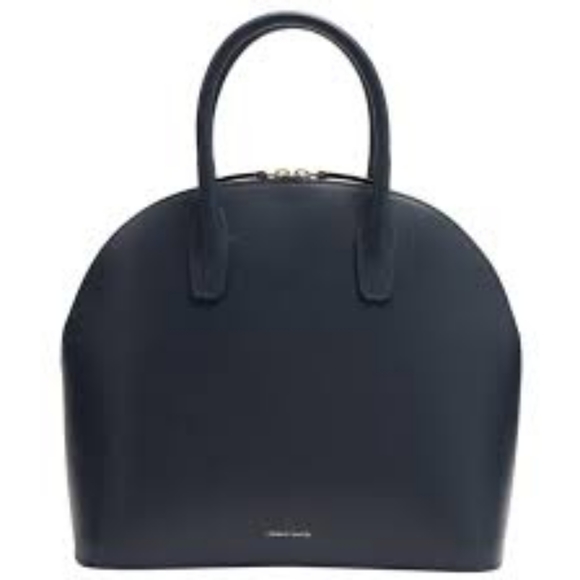 NWT $895 Mansur Gavriel Blu calf leather dome bag - Picture 3 of 10